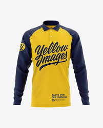 Men S Raglan Long Sleeve Polo Shirt Mockup Front View In Apparel Mockups On Yellow Images Object Mockups Shirt Mockup Long Sleeve Polo Shirt Clothing Mockup