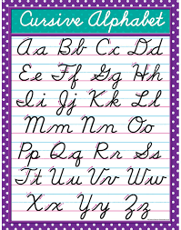 C, a, d, g, q · cursive alphabet level 2: Amazon Com Teacher Created Resources Cursive Chart Multi Color 7688 Themed Classroom Displays And Decoration Office Products