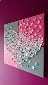 Schones 3d Schmetterlingsherz Auf Leinwand Ein Schones Geschenk Zum Geburtstag Hochzeit Valenti Selbstgemachte Kunst Leinwand Selber Gestalten Bilder Leinwand