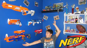 Sturdy but not very big. Nerf Gun Wall Diy Build In 5 Minutes With 3m Command Hooks Youtube