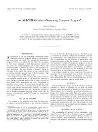 1.0 / 5 based on 1 rating. Aes E Library An All Fortran Music Generating Computer Program