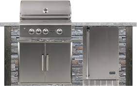 The alloted space should allow the grill to rest on the lip of the counter frame. Rta Rtag6pupackage04 6 Foot Premium Outdoor Kitchen Island With Uhpc Countertop 34 Inch Built In Natural Gas Grill And 31 Inch Double Access Door