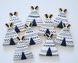 Black And White Baby Shower Cookies Black And White Teepee Cookies Tribal Baby Shower First Birthday Cookies Baby Cookies