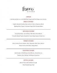 Pdf Franco S Five Course Cocktail Menu Five Course Meal Cocktail Menu Wine Pairing Menu