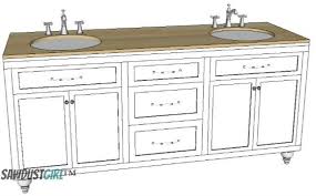 Shop birch lane for farmhouse & traditional 36 inches bathroom vanities, in the comfort of your home. Double Vanity With Center Drawers Free Plans Sawdust Girl