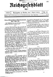 15.06.2013 durch die nürnberger rassengesetze verloren die juden das bürgerrecht, und die rassenlehre der. Gesetz Zur Wiederherstellung Des Berufsbeamtentums Wikipedia