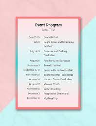 Planning a party for yourself or a friend is easier said than done. Free 25 Program Examples In Pdf Ai Pages Google Docs Examples