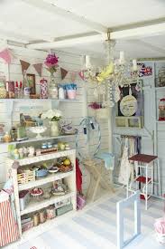 Thehappycaravan Shabby Chic Crafts Craft Shed Playhouse Interior
