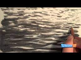 This art video demonstration shows you how you can draw realistic calm water within a landscape using a few handy tips and tricks and some charcoal pencils. How To Draw Water With Calm Waves Youtube