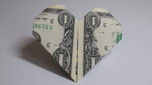 Dollar Origami Heart 1 Dollar Easy Tutorials And How To S For Every Money Origami Dollar Origami Dollar Bill Origami