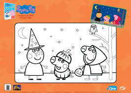 These pictures of this page are about:peppa pig halloween coloring pages printable for kids. Free Printable Peppa Halloween Coloring Page Mama Likes This