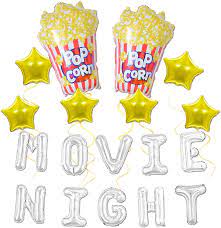 Movie theater themed party decorations. Amazon Com Movie Night Themed Party Decoration Balloons Birthday Party Supplies For Hollywood Or Movie Time Theme Event Balloon Decor For Indooroutdoor Backyard Movie Theater Party Toys Games