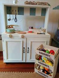 カラーboxリメイク 2way お店屋さん おままごとキッチンをdiy クギ ネジなしで手作りできます おままごとキッチン キッチン diy おままごと用キッチン