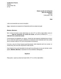 L'indemnité de lien iement se alule par rapport au nom re d'année de servie dans l'entreprise. Lettre De Demande De Versement De L Indemnite De Fin De Contrat De Travail De 10 Cdd Ctt Et Cdd A Objet Defini Modele De Lettre Gratuit Exemple De Lettre Type Documentissime