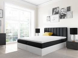 Im direktdruckverfahren wird das gesamte leinwandbild bedruckt, was bedeutet, dass auch die. Boxspringbett Schlafzimmerbett Gabriel 200x200cm Schwarz Weiss Kaufen Bei Sylwia Lesniewska Fun Mobel