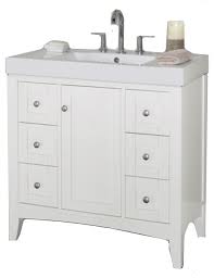 You can create a calming aesthetic in your home restroom. Fairmont Designs Shaker Americana 34 75 Single Vanity White Base Cabinet Only Transitional Bathroom Vanities And Sink Consoles By Luxx Kitchen And Bath Houzz