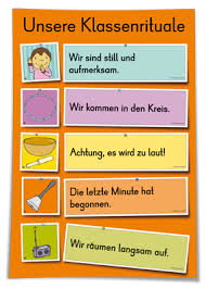 Unsere Klassenrituale Erste Klasse Klassenregeln Grundschule Soziales Lernen