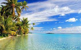 Sunset on a tropical island paradise concept. Tropical Island Paradise Wallpapers Top Free Tropical Island Paradise Backgrounds Wallpaperaccess