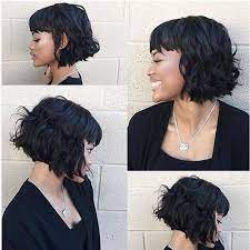 8a New Style Virgin Brazilian Short Lace Front Human Hair Wigs With Bangs Wavy Glueless Lace Front Short Bob W Bob Hairstyles Short Human Hair Wigs Hair Styles