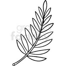 Black And White Clip Art Pictures Cartoon Fern Leaf Black White Vector Clipart In 2020 Vector Clipart Clip Art Paper Flower Patterns