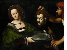 Salome With The Head Of Saint John The Baptist Pin On 1520 30 Italian Loose Gown