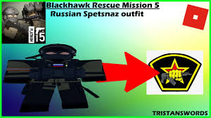 Roblox Blackhawk Rescue Mission 5 Spetsnaz Outfit Youtube