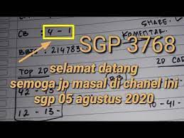Prediksi Togel Sgp Jitu Hari Ini Rabu 05 Agustus 2020 Bocoran Rumus Jitu Hari Ini Youtube