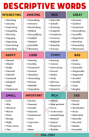 How to use collective in a sentence. Descriptive Words 700 Describing Words With Useful Examples 7esl English Writing Skills Essay Writing Skills English Vocabulary Words