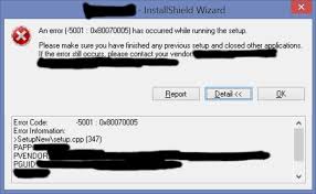 So far we haven't seen any alert about this product. Getting 5001 0x80070005 Error While Installing And Microsoft Community