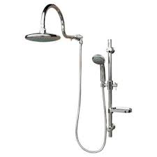 Pulse Showerspas Aqua 3 Spray Hand Shower And Shower Head Combo Kit In Chrome Finish 1019 The Home Depot Rain Shower System Shower Systems Rain Shower Head