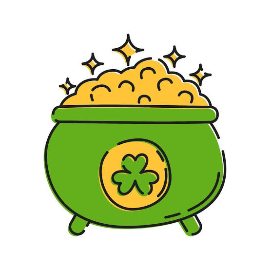 Pot of Gold Illustration, A pot overflowing with gold coins and a shamrock  Illustration, referencing leprechaun myths. 54522687 Vector Art at Vecteezy