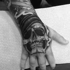 Hand Tattoo Designs Gallery Hand Skull Tattoo Handtattoos Handtattoodesigns Handtattooideas Tattoohand Hand Tattoos Black And Grey Tattoos Grey Tattoo