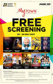 We would like to show you a description here but the site won't allow us. Free Gsc Movie Screening Coupon Maximum 4 Tickets Same Day Redemption Mytown 20 24 May 2017 Harga Runtuh Durian Runtuh