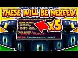 These Crates Might Be Getting Nerfed Minecraft Skyblock Vanitymc Hogwarts 3 Hogwarts Crates Minecraft