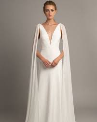 Wedding Dress Trends From Fall 2019 Bridal Fashion Week Cape Wedding Dress Wedding Dress Long Sleeve Wedding Dresses