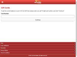 Every year more and more people make purchases on the internet. In N Out Burger Gift Card Balance Check Balance Enquiry Links Reviews Contact Social Terms And More Gcb Today