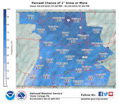 As of 1:13 am cdt. Snowstorm Expected Monday Night Tuesday Pennlive Com