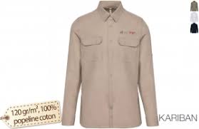 Col bouclé et fermeture à glissière pour homme. Chemise Personnalisee Publicitaire Pas Chere Devis En Ligne