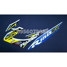 Raider 150 Reborn Motogp Blue 18 Stock Decal Sticker Shopee Philippines