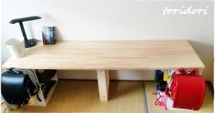 省スペースでもおけるカラーボックスで手作りの学習机 カラーボックス 机 カラーボックス 学習机 diy