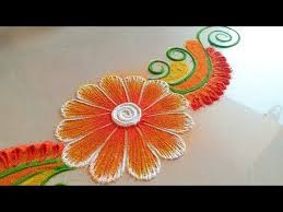 Easy Simple Beautiful Rangoli Designs With Colours Easy Kolam For Beginners Daily Mu Rangoli Designs Flower Beautiful Rangoli Designs Rangoli Designs