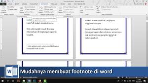 Cara Membuat Footnote Atau Catatan Kaki Di Microsoft Word Tutorial89 Tutorial Microsoft Word Di Video Tutorial Kali Ini Kita Akan B Belajar Microsoft Video