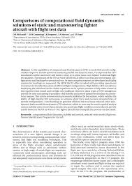 تمامی حقوق متعلق به پرشين گيگ می باشد. Pdf Comparisons Of Computational Fluid Dynamics Solutions Of Static And Manoeuvering Fighter Aircraft With Flight Test Data