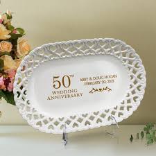 Make their 50th anniversary shine with a golden wedding anniversary gift they can't help but smile at. Personalized 50th Wedding Anniversary Gifts 50 Year Gold Plates More