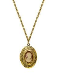 1928 Jewelry 28 Inch Gold Tone Carnelian Cameo Double Locket Necklace Vintage Cameo Jewelry Unique Locket Necklace Locket Necklace Vintage