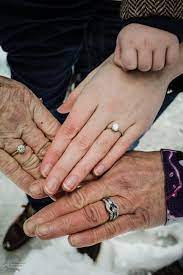 Four Generations Of Women From One Family Showing Off Their Rings Great Grandma And Grandma S Wedding Rings Mom S E Hand Pictures Generation Photo Hand Photo
