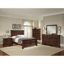 The american cherry bedroom collection is crafted from solid american grown cherry. Reflections Mansion Bedroom Set Dark Cherry Vaughan Bassett Furniture Cart