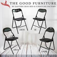 With its durable metal composition, it can be used daily and for prolonged periods of time. Thegoodfurniture Foldable Cushion Chair Pvc Cushion Seat Lightweight Durable Metal Folding Chair Lazada Singapore