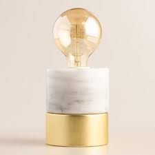 Marble And Gold Object Desk Lamp Weisser Marmor Schreibtischlampe Moderne Lampen