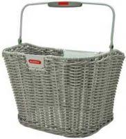 Rixen U Kaul Klickfix Fahrradkorb Vorne Structura Retro Steingrau Retro Wicker Laundry Basket Folding Bike